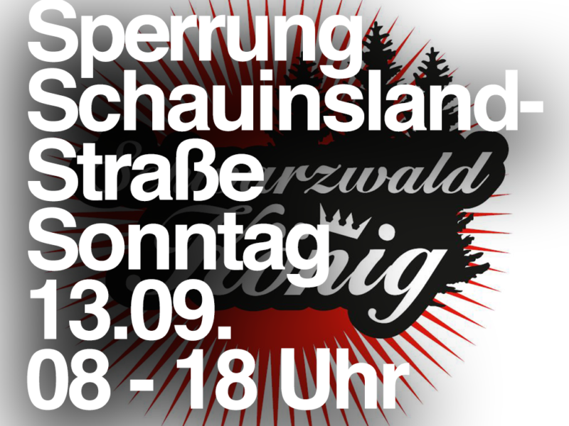 13.09. Sperrung: L124 (Schauinslandstrasse) – Schauinslandkönig 2020 13.09. Sperrung: L124 (Schauinslandstrasse) – Schauinslandkönig 2020