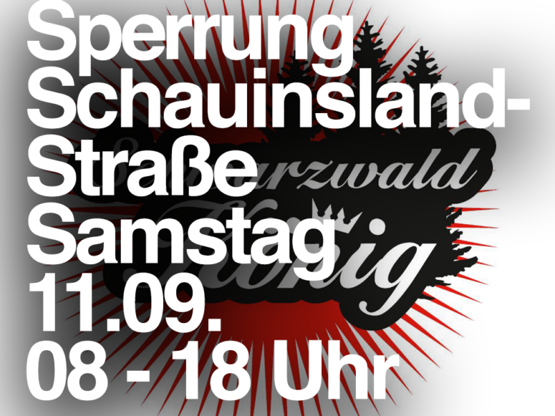11.09. Sperrung: L124 (Schauinslandstrasse) – Schauinslandkönig 2020 11.09. Sperrung: L124 (Schauinslandstrasse) – Schauinslandkönig 2020